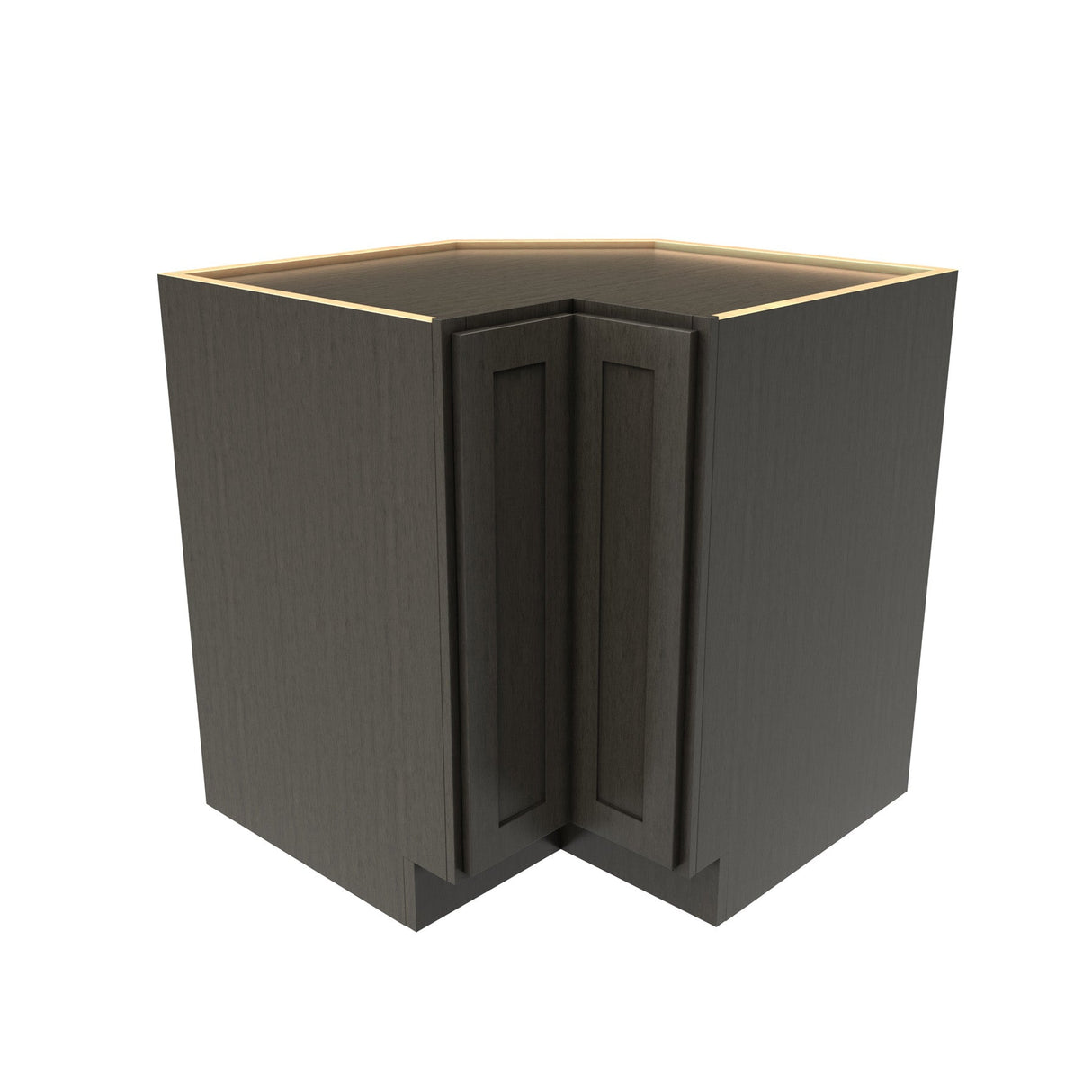 RTA - Elegant Smoky Grey - Easy Reach Corner Base Cabinet | 33"W x 34.5"H x 24"D