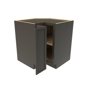 RTA - Elegant Smoky Grey - Easy Reach Corner Base Cabinet | 33"W x 34.5"H x 24"D