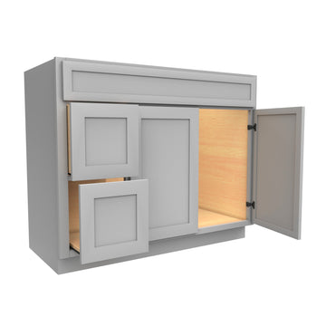 RTA - Elegant Dove - Door & Drawer Vanity Cabinet | 42"W x 34.5"H x 21"D
