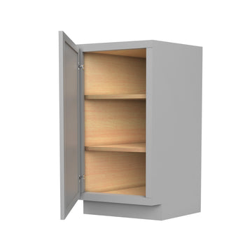 Elegant Dove - Angle Base End Cabinet | 24"W x 34.5"H x 12"D