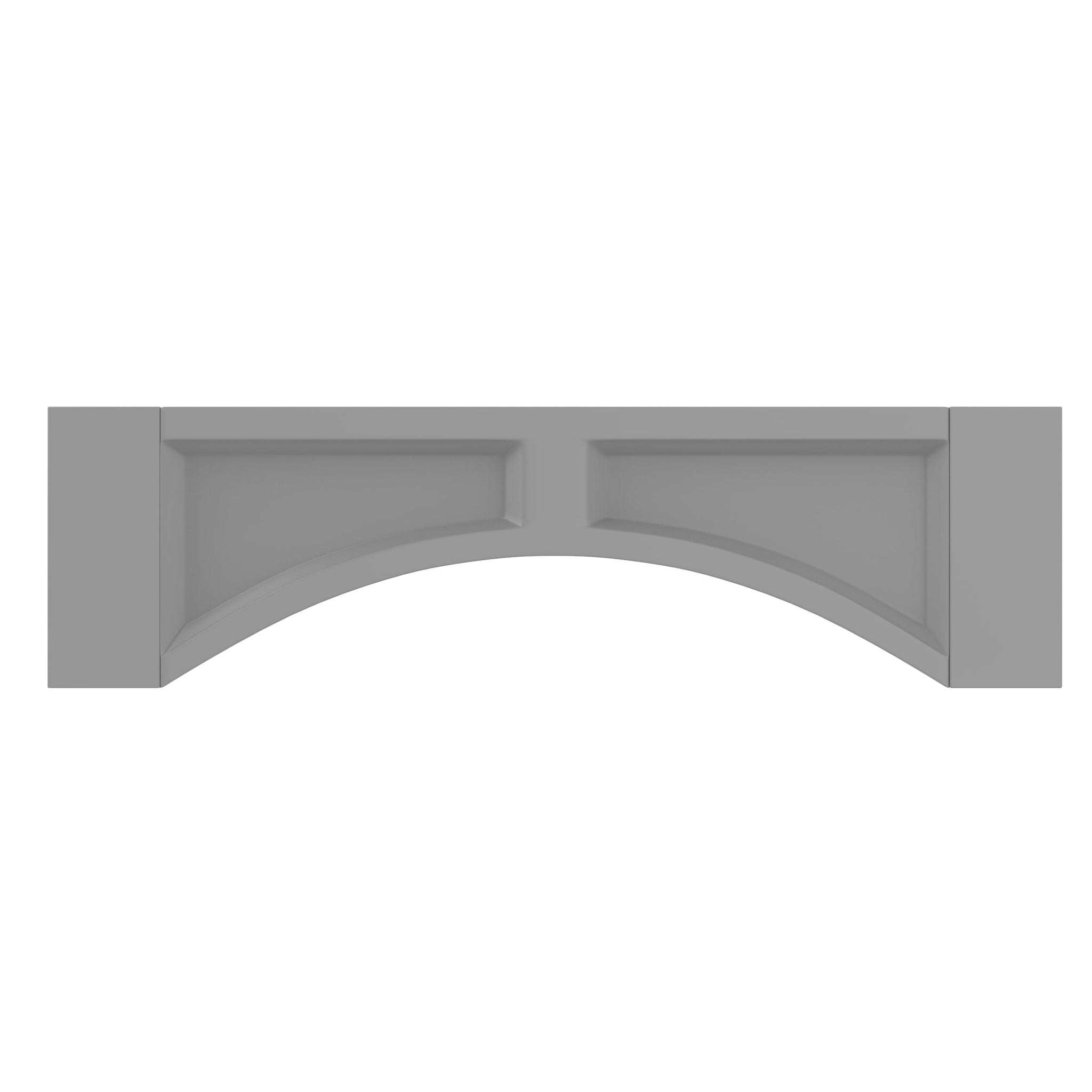 RTA - Elegant Dove - Arched Valance - Flat Panel | 36"W x 10"H