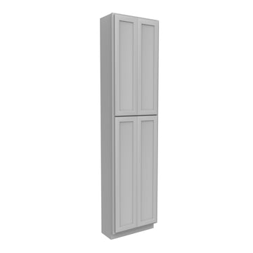Elegant Dove - Double Door Utility Cabinet | 24"W x 96"H x 12"D