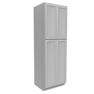 Elegant Dove - Double Door Utility Cabinet | 30"W x 90"H x 24"D