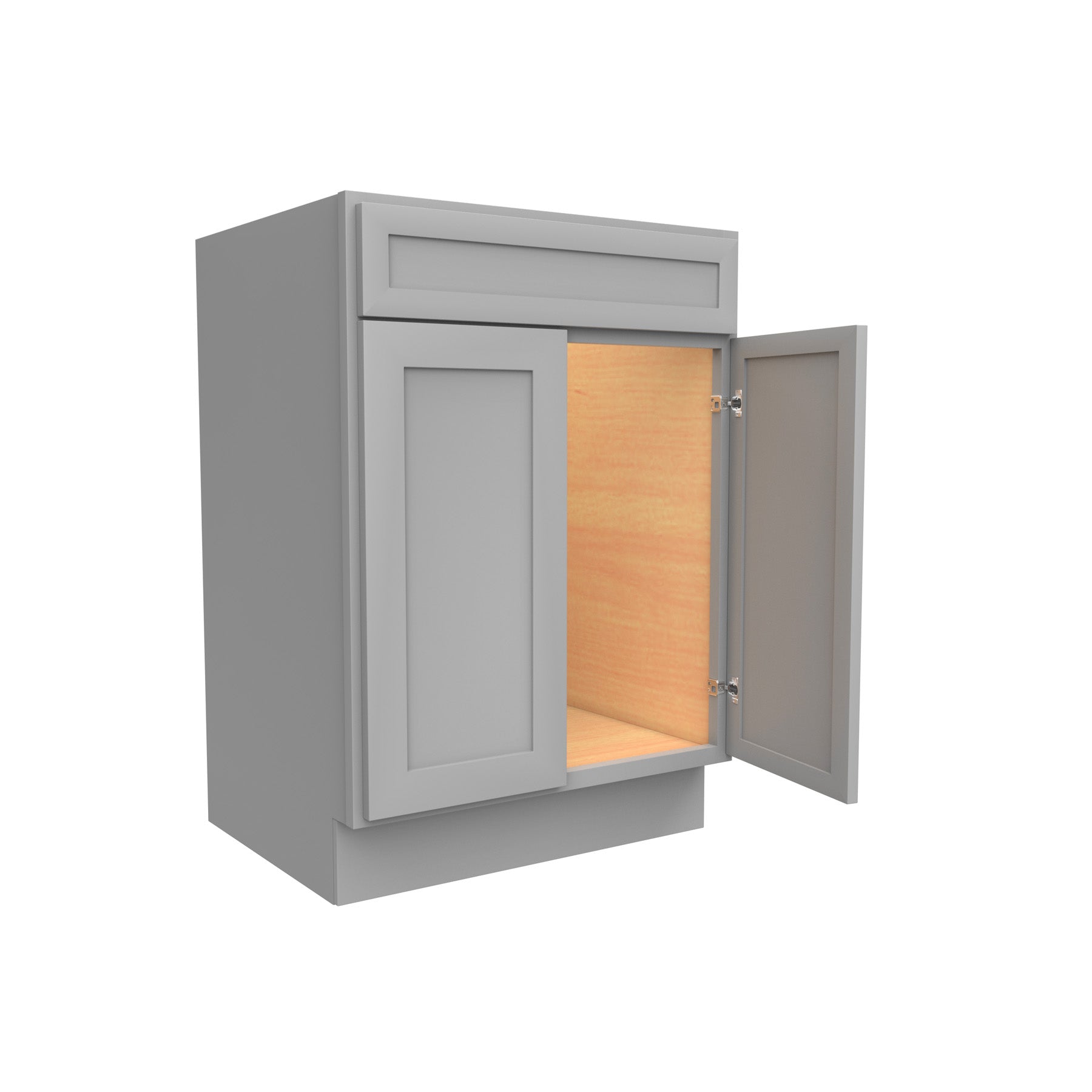 RTA - Elegant Dove - Double Door Vanity Sink Base Cabinet | 24"W x 34.5"H x 21"D