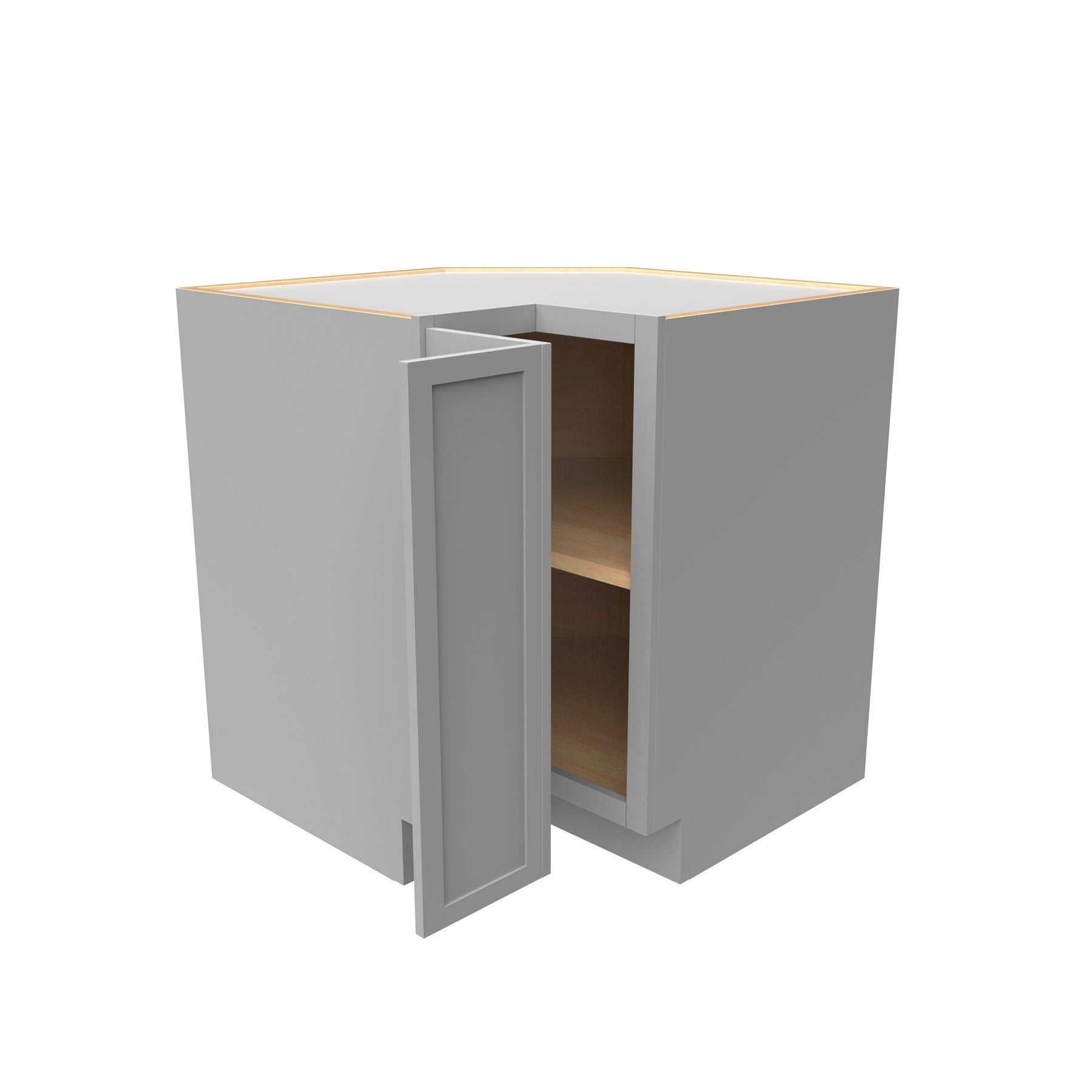 RTA - Elegant Dove - Easy Reach Corner Base Cabinet | 33"W x 34.5"H x 24"D