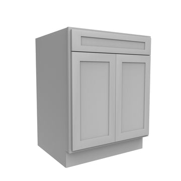 RTA - Elegant Dove - Single Drawer & Double Door Base Cabinet | 27