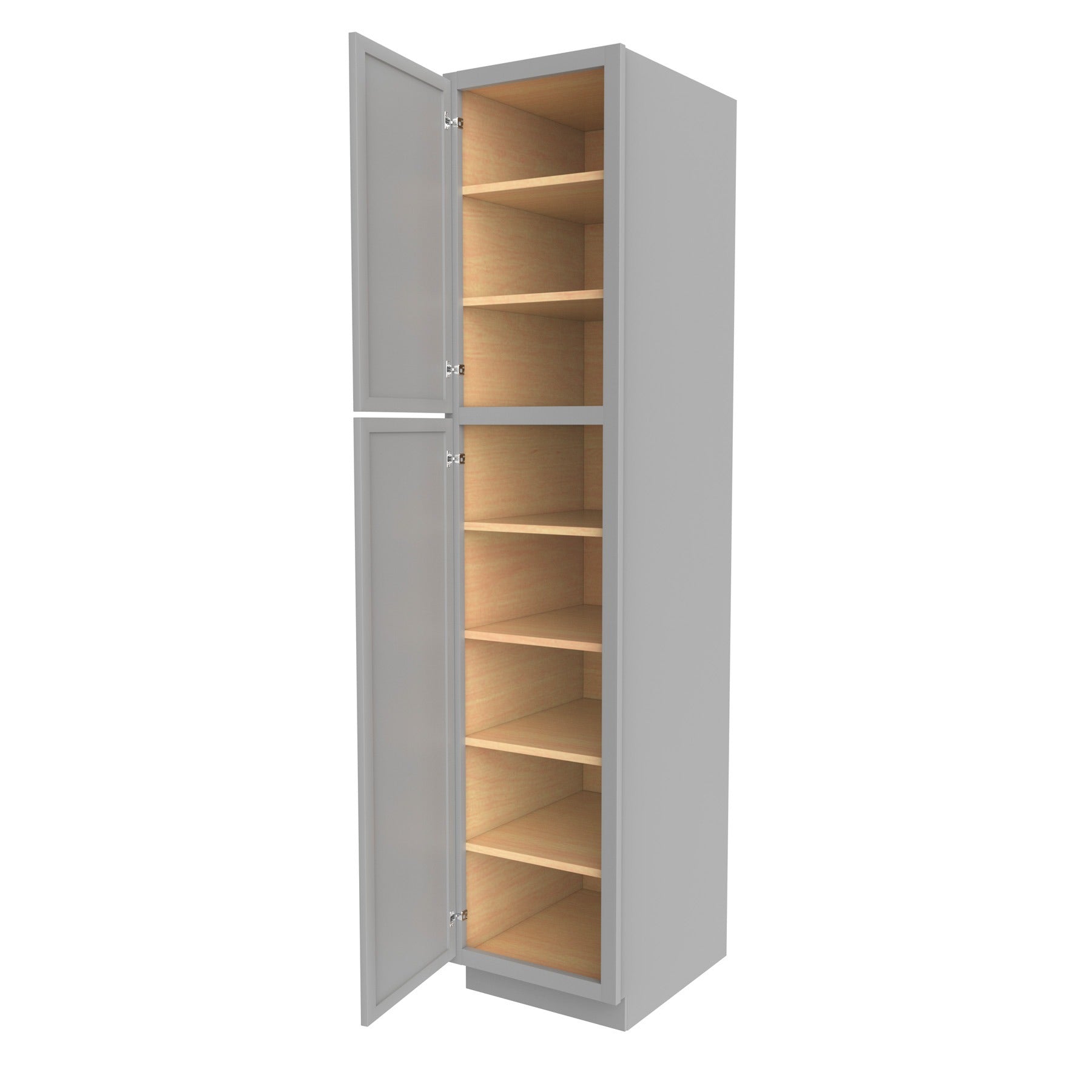 Elegant Dove - Utility Cabinet | 18"W x 84"H x 24"D