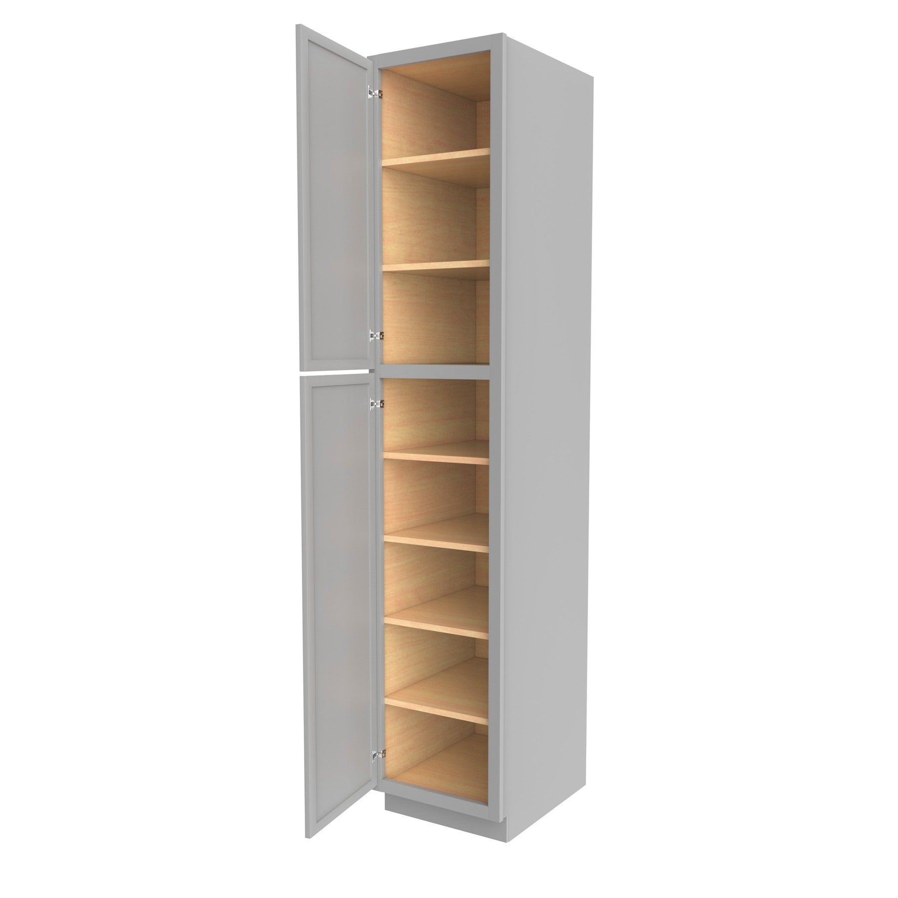 Elegant Dove - Utility Cabinet | 18"W x 90"H x 24"D
