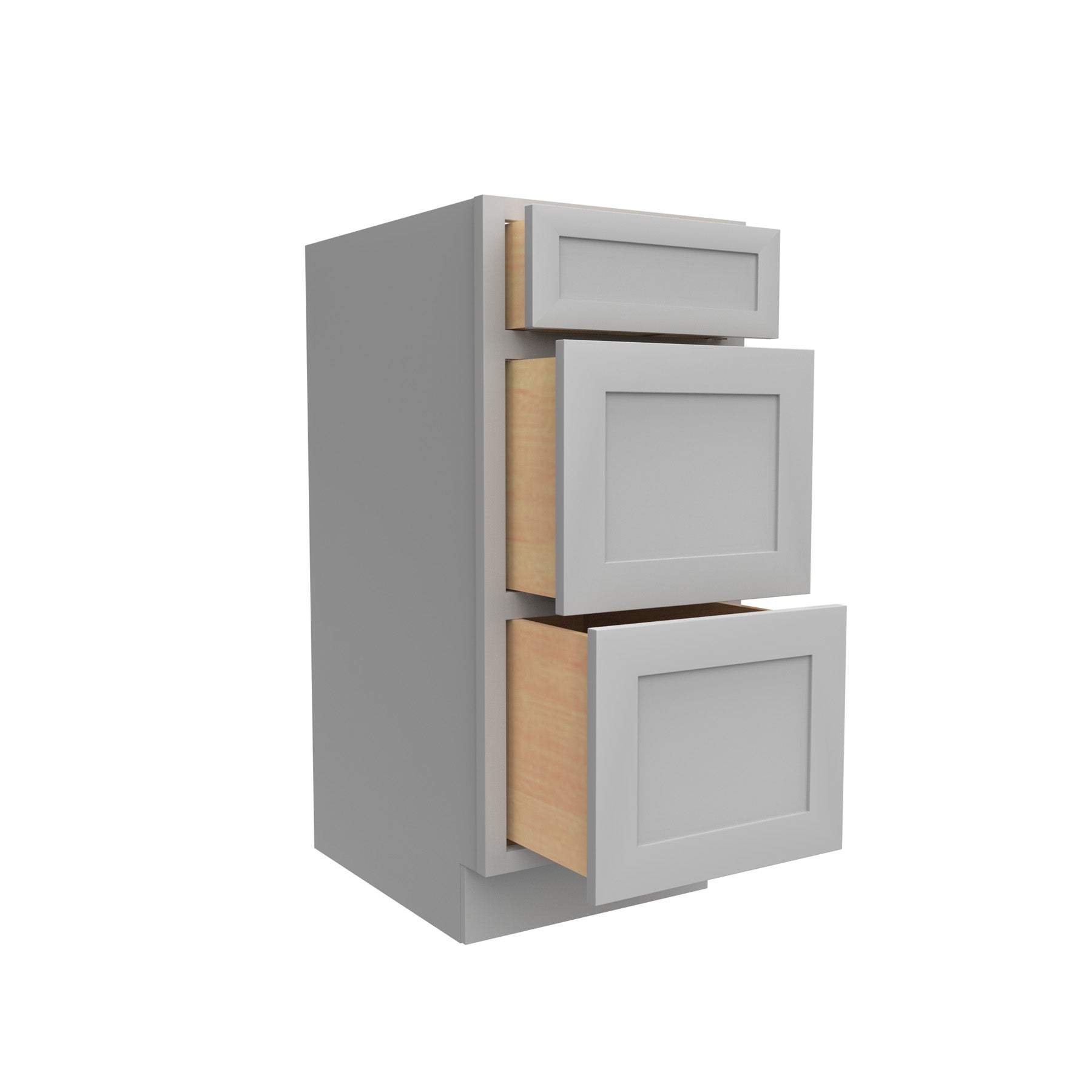 RTA - Elegant Dove - Vanity Drawer Base Cabinet | 15"W x 34.5"H x 21"D