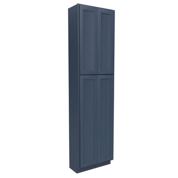 Double Door Utility Cabinet | Elegant Ocean Blue | 24W x 90H x 12D
