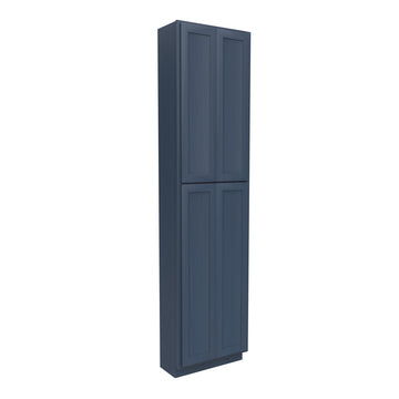 Double Door Utility Cabinet | Elegant Ocean Blue | 24W x 96H x 12D