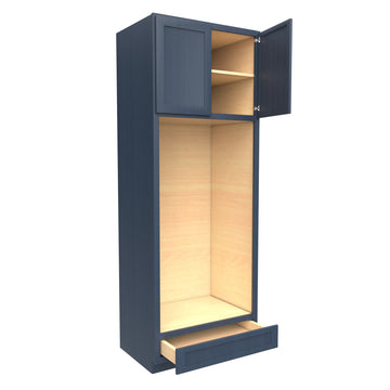 RTA - Elegant Ocean Blue - Double Oven Cabinet | 33"W x 90"H x 24"D