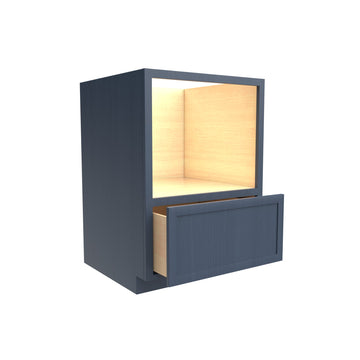 RTA - Elegant Ocean Blue - Microwave Base Cabinet | 30"W x 34.5"H x 24"D
