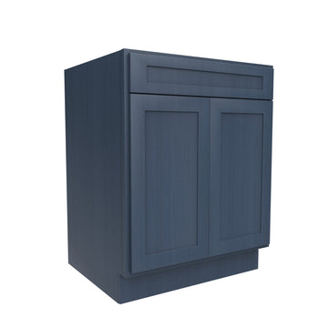 RTA - Elegant Ocean Blue - Single Door & Drawer Base Cabinet | 27