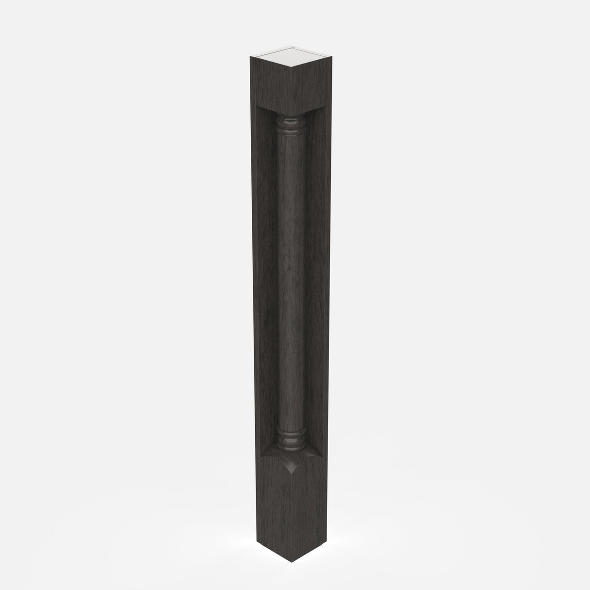 RTA - Elegant Smoky Grey - Corner Post - Plain | 3"W x 34.5"H x 3"D