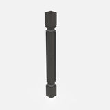 RTA - Elegant Smoky Grey - Post - Square | 3"W x 34.5"H x 3"D