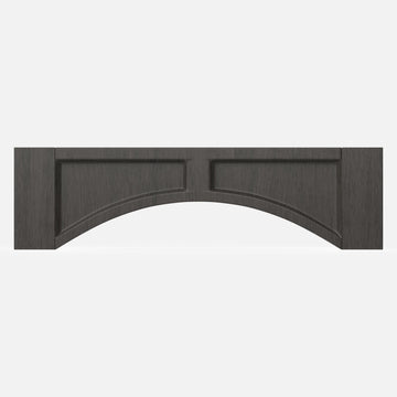 RTA - Elegant Smoky Grey - Arched Valance - Raised Panel | 42"W x 10"H