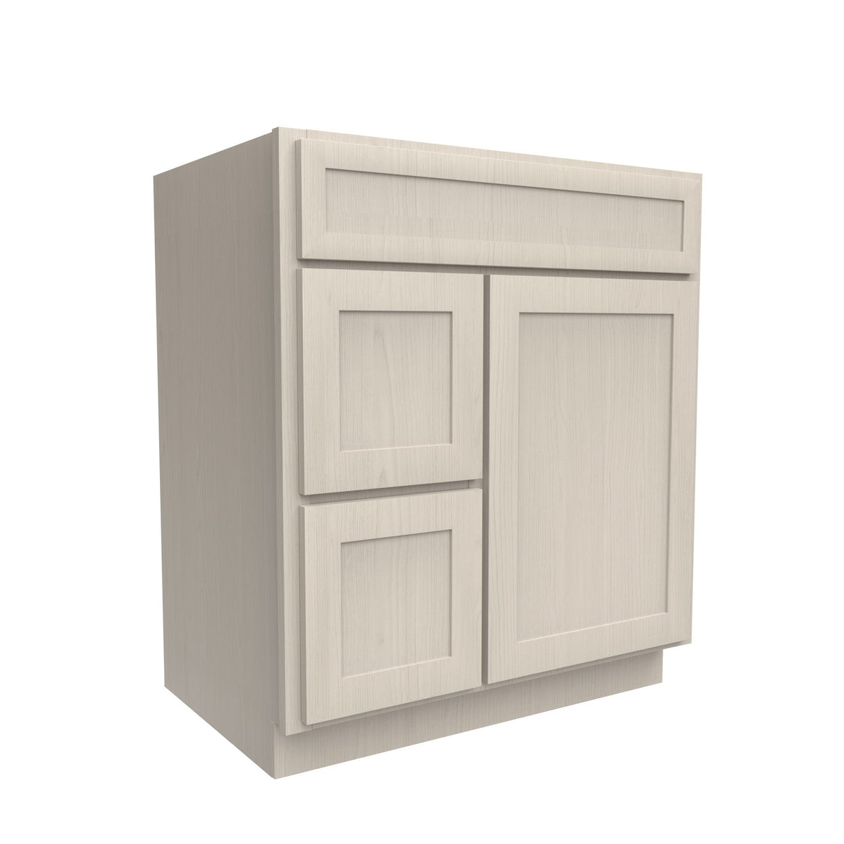 RTA - Elegant Stone - 1 Door 2 Drawer Vanity Sink Base Cabinet | 30"W x 34.5"H x 21"D