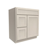 RTA - Elegant Stone - 1 Door 2 Drawer Vanity Sink Base Cabinet | 30"W x 34.5"H x 21"D