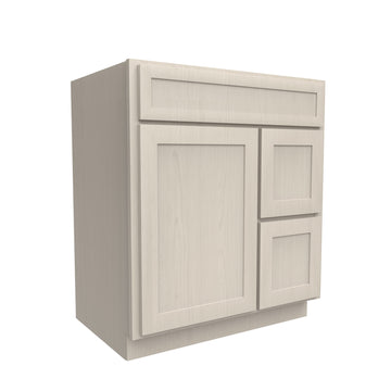 1 Door 2 Drawer Vanity Sink Base Cabinet | 30W x 34.5H x 21D