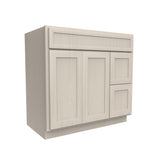 RTA - Elegant Stone - 2 Door 2 Drawer Vanity Sink Base Cabinet | 36"W x 34.5"H x 21"D