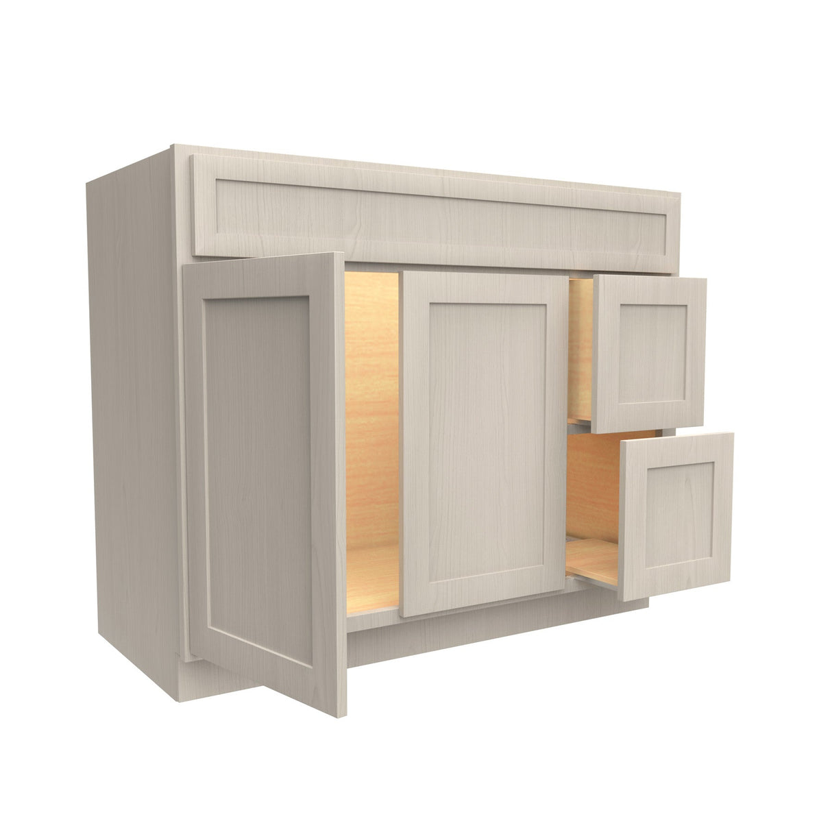 RTA - Elegant Stone - Door & Drawer Vanity Cabinet | 42"W x 34.5"H x 21"D