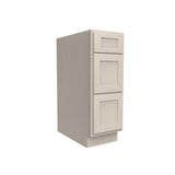 RTA - Elegant Stone - 3 Drawer Base Cabinet | 12"W x 34.5"H x 24"D