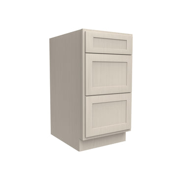 3 Drawer Base Cabinet | Elegant Stone | 18W x 34.5H x 24D
