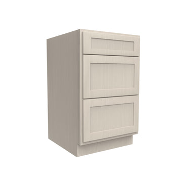 3 Drawer Base Cabinet | Elegant Stone | 21W x 34.5H x 24D