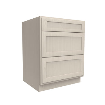 3 Drawer Base Cabinet | Elegant Stone | 27W x 34.5H x 24D