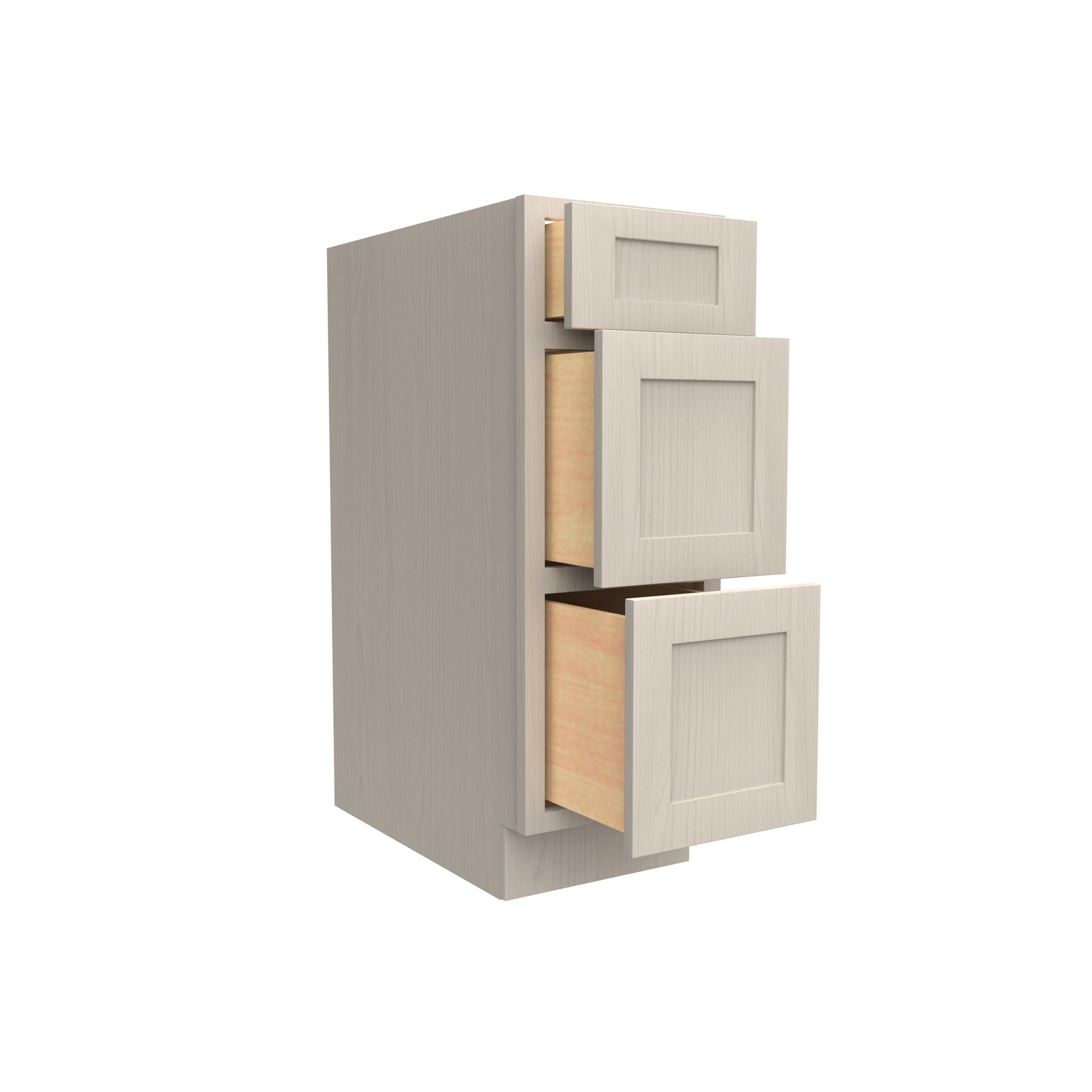 RTA - Elegant Stone - 3 Drawer Base Cabinet | 12"W x 34.5"H x 24"D