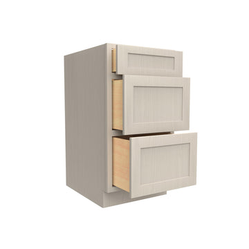 RTA - Elegant Stone - 3 Drawer Base Cabinet | 18"W x 34.5"H x 24"D