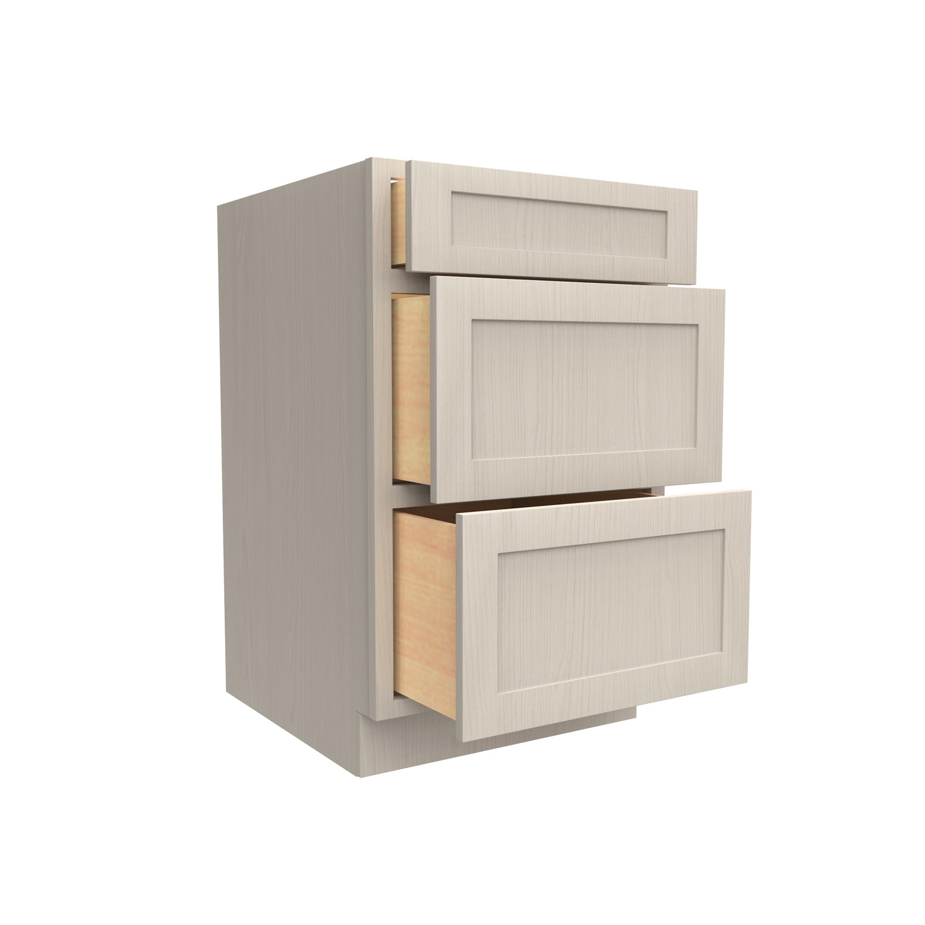 RTA - Elegant Stone - 3 Drawer Base Cabinet | 21"W x 34.5"H x 24"D