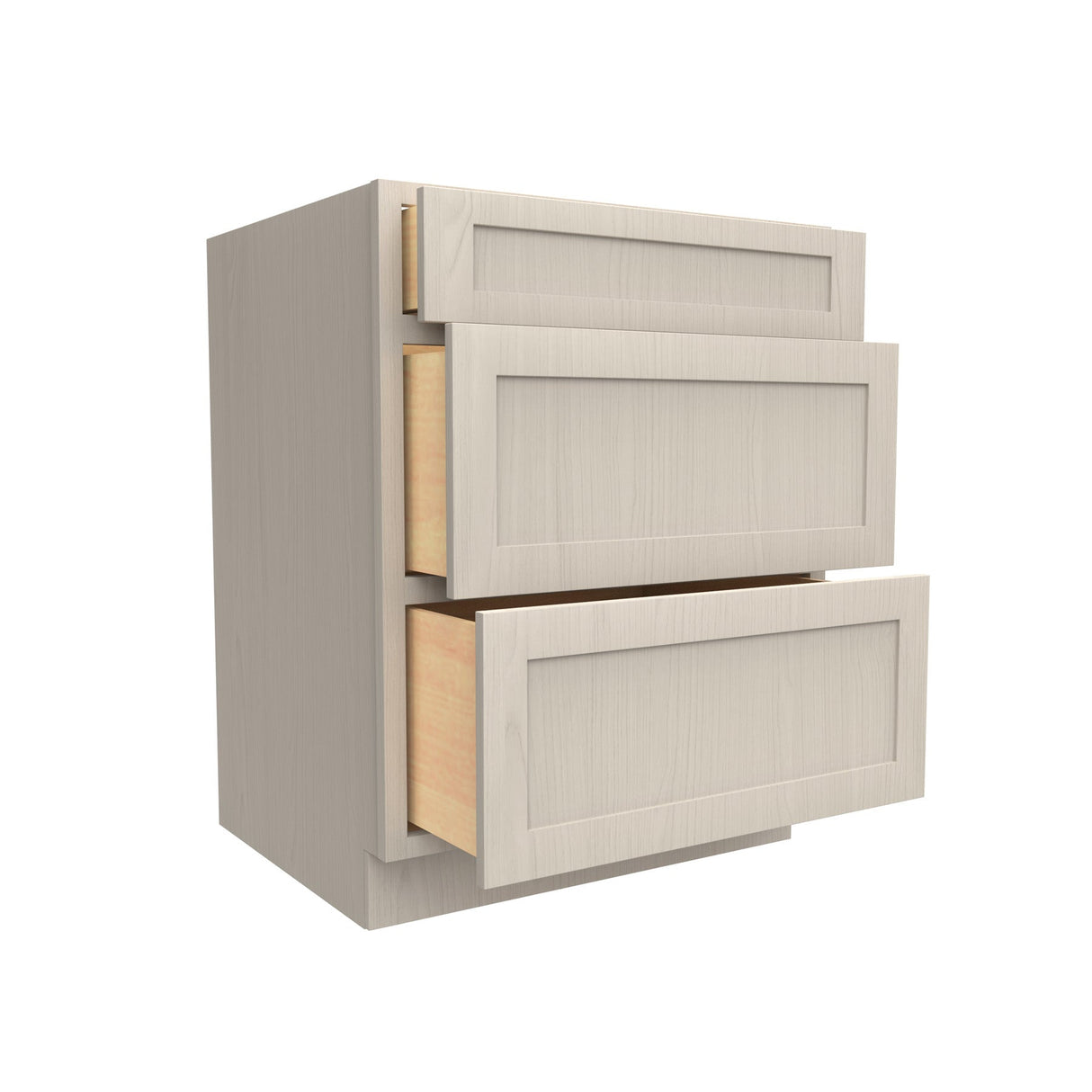 RTA - Elegant Stone - 3 Drawer Base Cabinet | 27"W x 34.5"H x 24"D