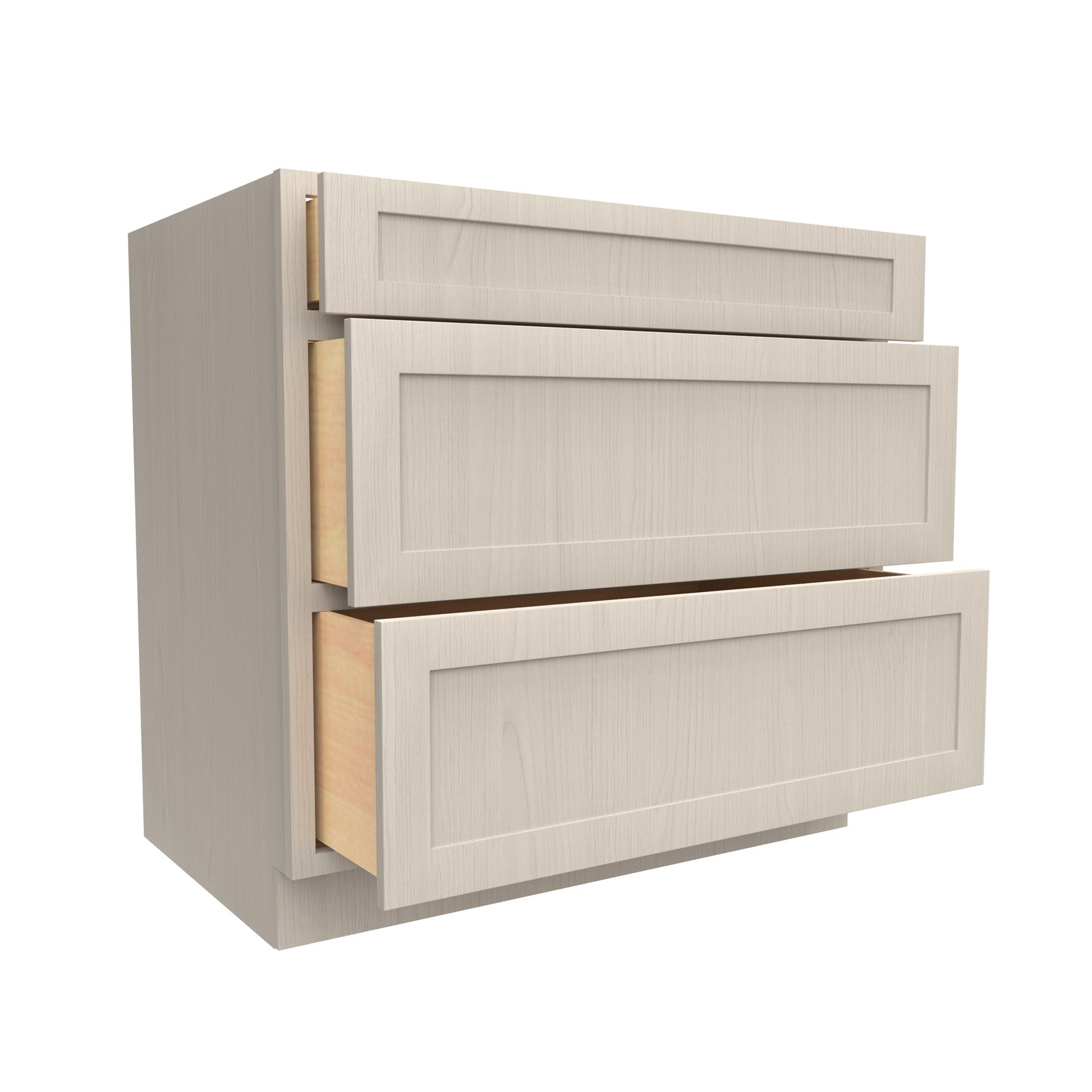 RTA - Elegant Stone - 3 Drawer Base Cabinet | 36"W x 34.5"H x 24"D