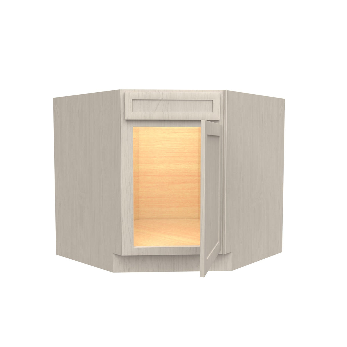 RTA - Elegant Stone - Diagonal Corner Sink Base Cabinet  | 36"W x 34.5"H x 24"D