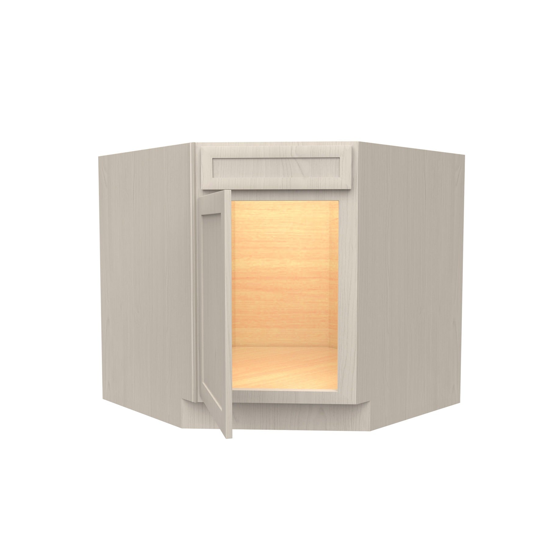 RTA - Elegant Stone - Diagonal Corner Sink Base Cabinet  | 36"W x 34.5"H x 24"D