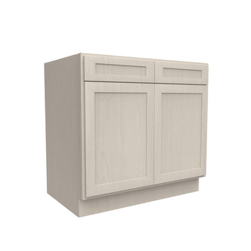 RTA - Elegant Stone - Double Drawer & Door Base Cabinet | 36