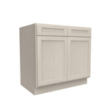 RTA - Elegant Stone - Double Drawer & Door Base Cabinet | 36"W x 34.5"H x 24"D