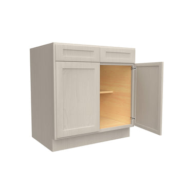 Double Door Base Cabinet | Elegant Stone|33W x 34.5H x 24D