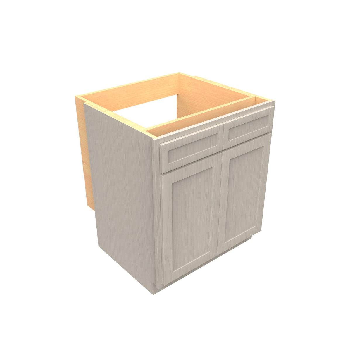 RTA - Elegant Stone - Double Door Handicap Removable Sink Base Cabinet | 30"W x 34.5"H x 24"D