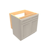 RTA - Elegant Stone - Double Door Handicap Removable Sink Base Cabinet | 33"W x 34.5"H x 24"D
