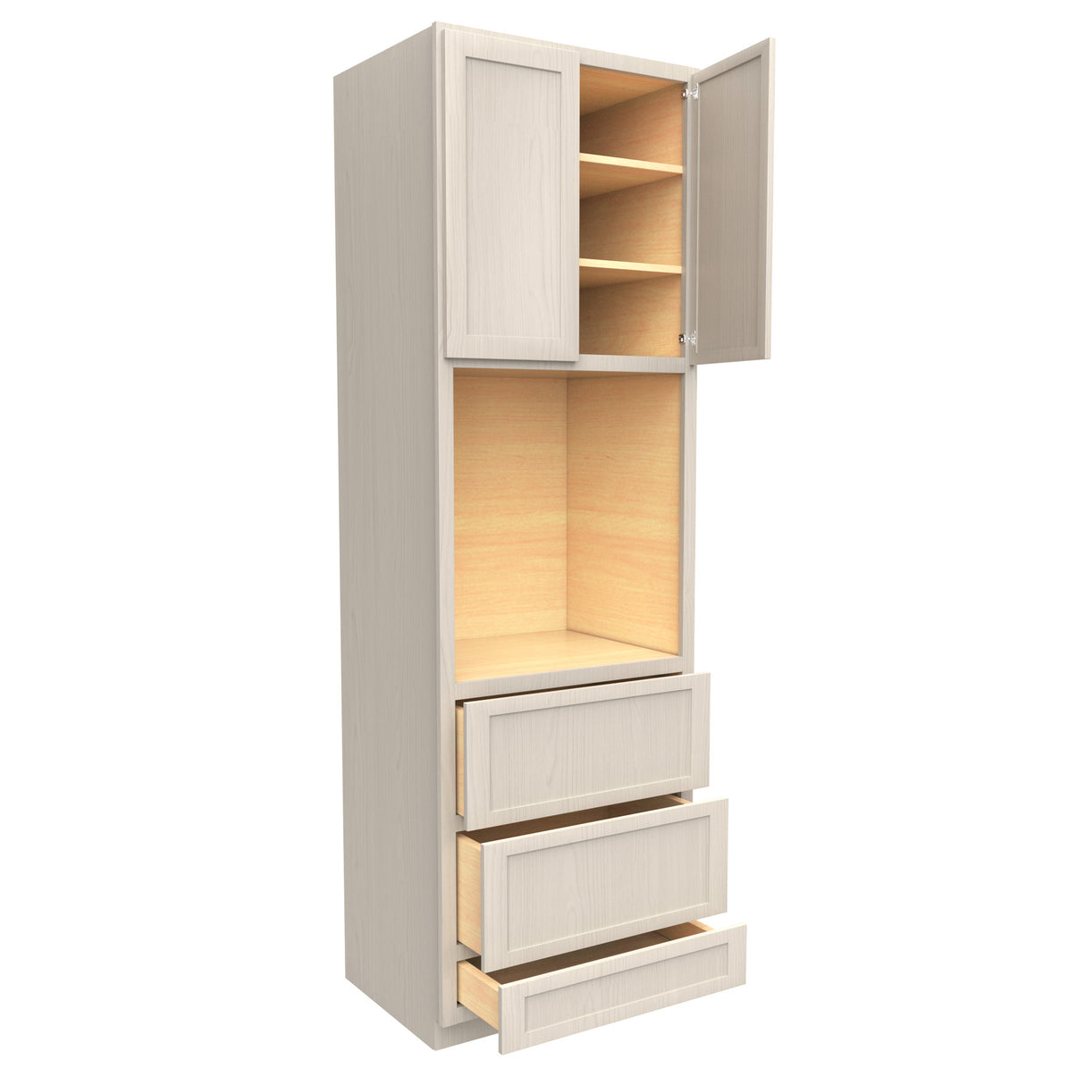Single Oven Cabinet | Elegant Stone | 30W x 96H x 24D