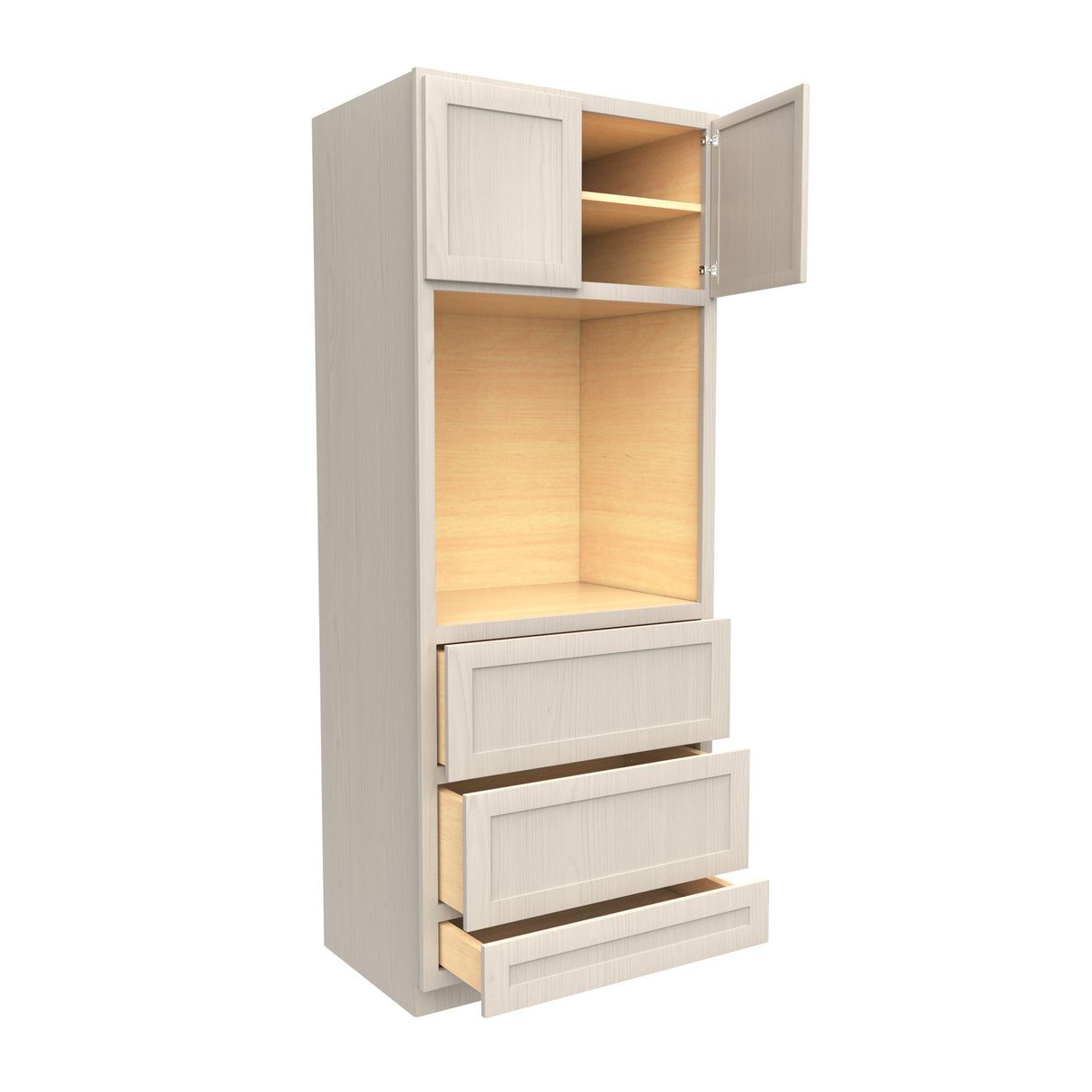 Single Oven Cabinet | Elegant Stone | 33W x 84H x 24D