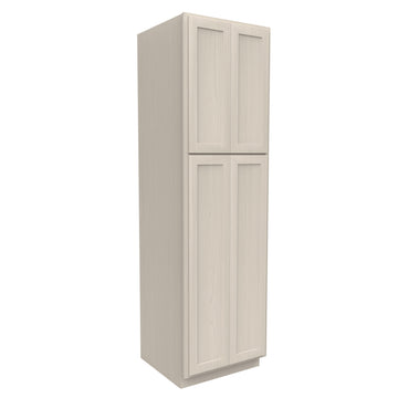 Double Door Utility Cabinet | Elegant Stone|24W x 84H x 24D