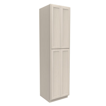 Double Door Utility Cabinet | Elegant Stone|24W x 96H x 24D
