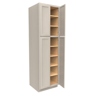 RTA - Elegant Stone - Double Door Utility Cabinet | 24"W x 84"H x 24"D