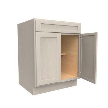 Double Door Base Cabinet | Elegant Stone| 27W x 34.5H x 24D
