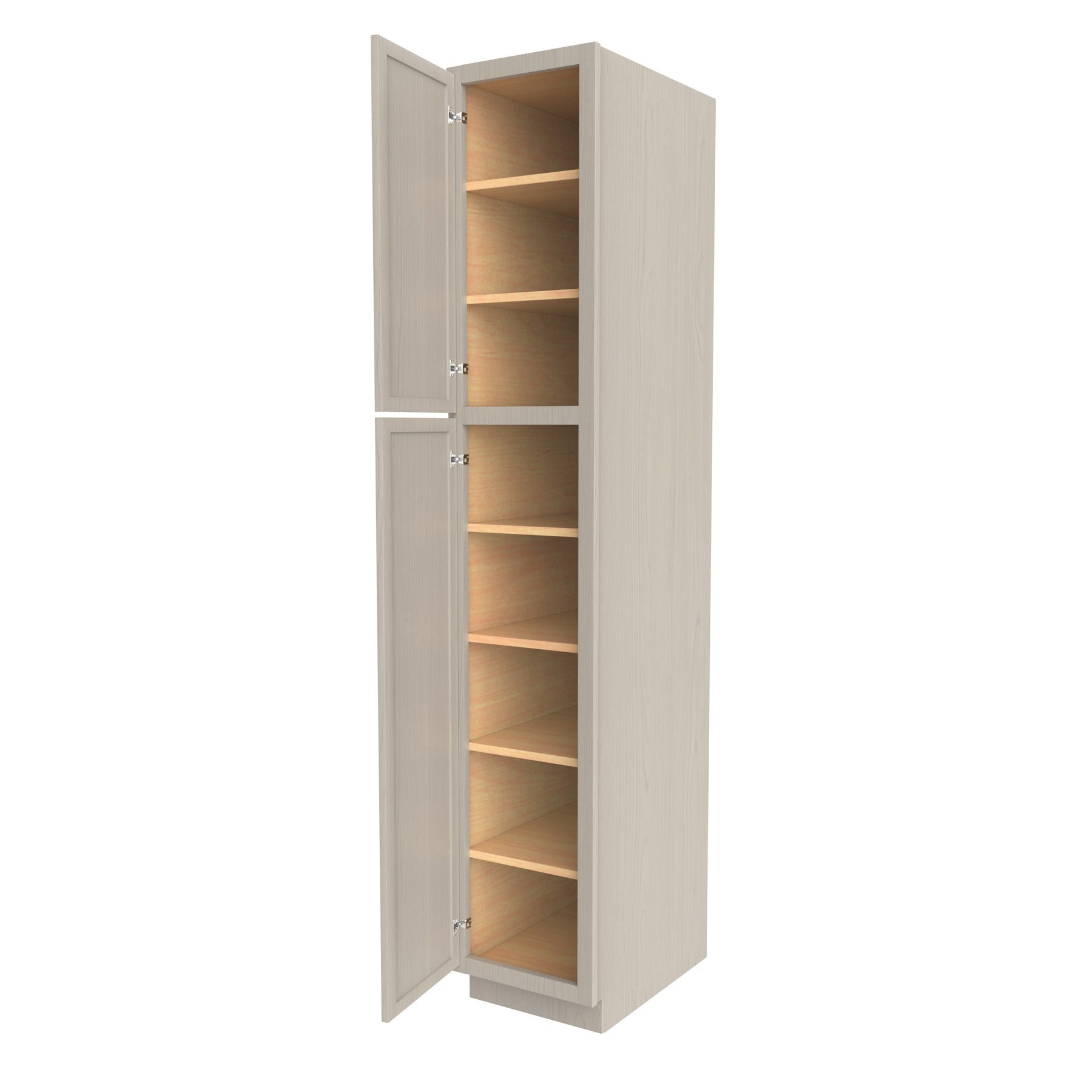 RTA - Elegant Stone - Single Door Utility Cabinet | 15"W x 84"H x 24"D
