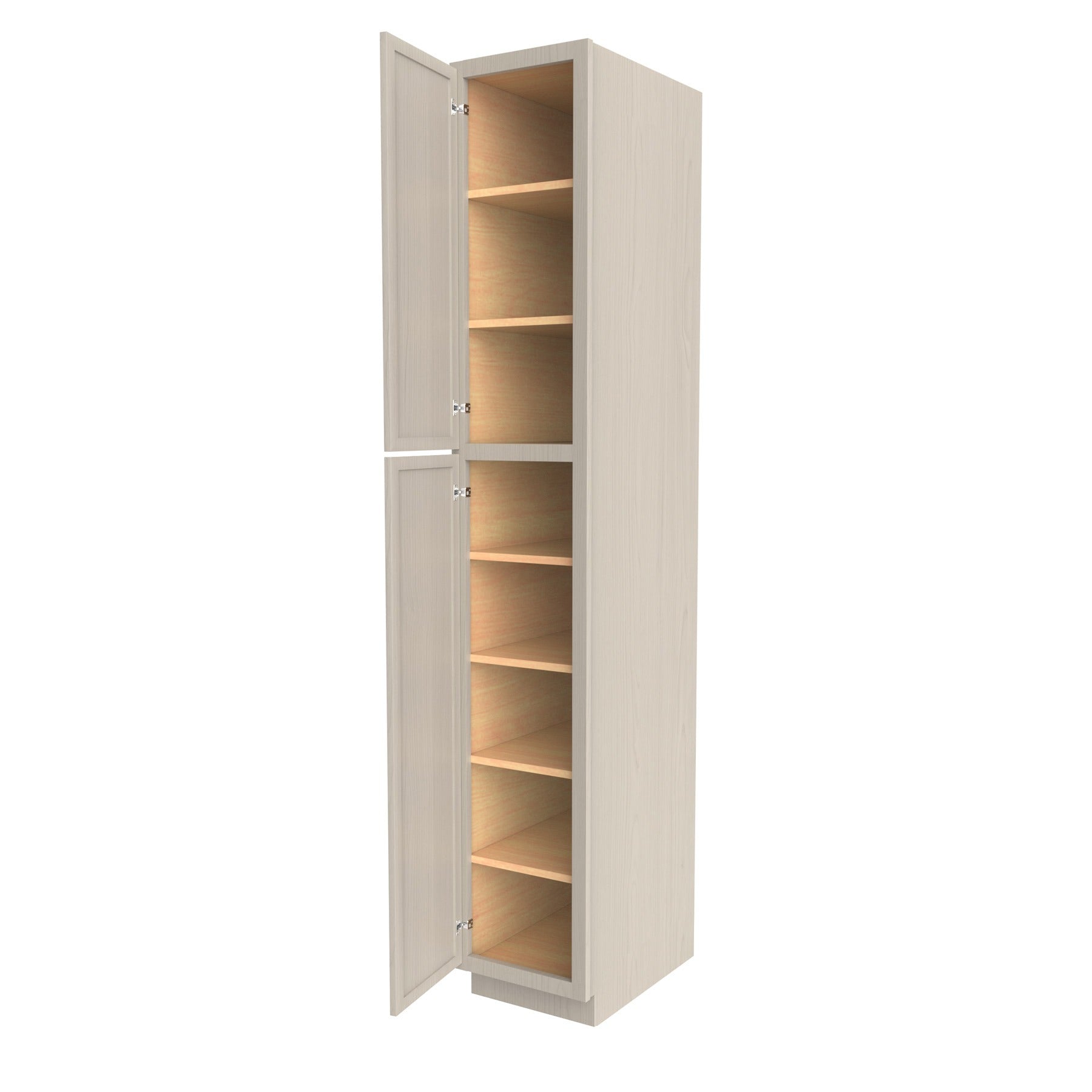 RTA - Elegant Stone - Single Door Utility Cabinet | 15"W x 90"H x 24"D